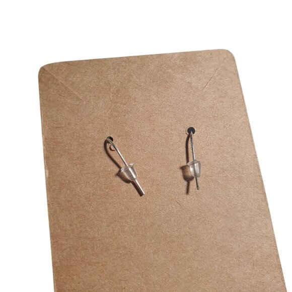 Earrings Modern Drop Vintage Faceted Black Beads Lightweight Jewelry Mom Gift - Picture 3 of 4